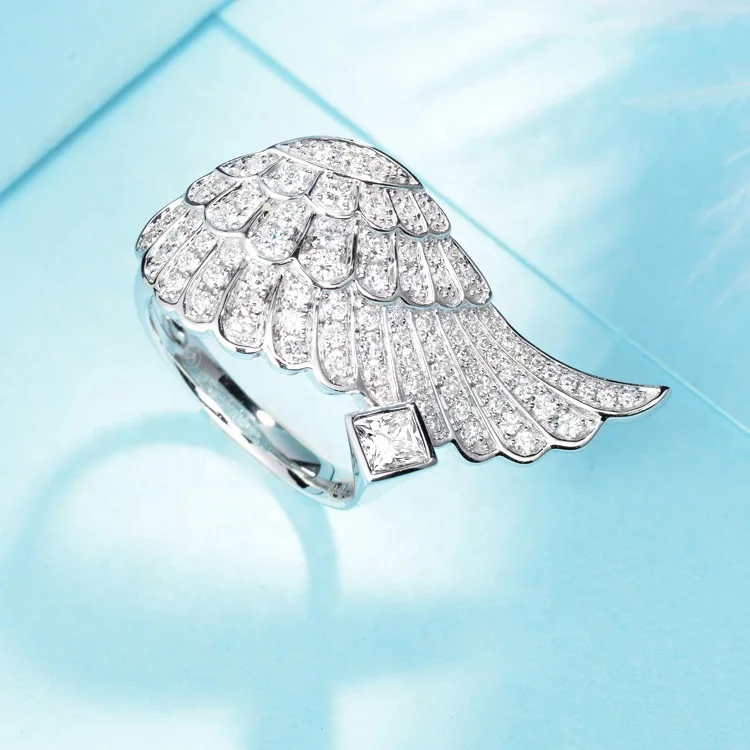 

Jewelry Angel Wing CZ rings For Women Girls Korean rings Fashion Zircon rings Jewelry