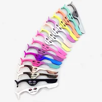 

Makeup Tool Stainless Steel Eyelash Applicator Tweezers with Custom Logo Eyelash Tweezers