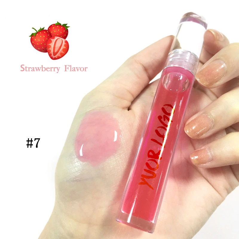 

Fruit Flavor 10 Colors Private Label Lip Oil Liquid Lip Balm