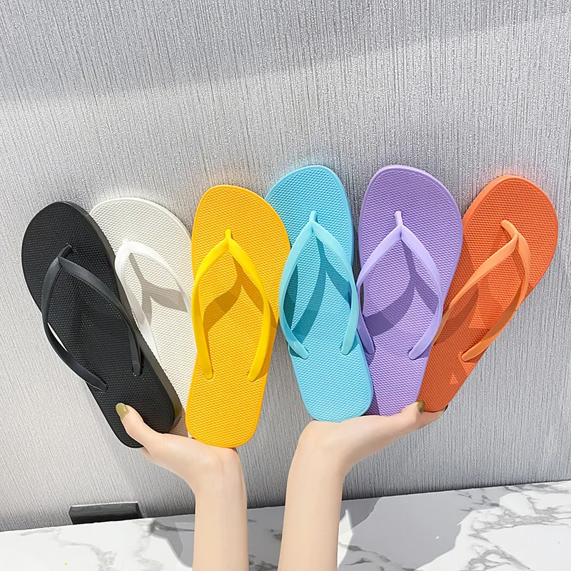 

Custom Printed Logo Summer Ladies Rubber Beach Bathroom Shower Slippers Flip Flops Wedding Cheap Rubber Slides Flip Flops