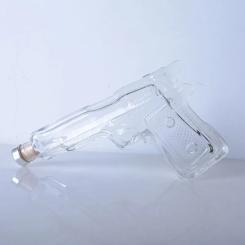 Pistol Gun Glass Wine Bottle 190ml Buy Gun Glass Wine Bottle 190ml