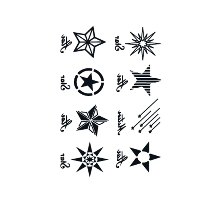 

Fashion trendy black sexy men and women ankle waterproof tattoo stickers, Cmyk