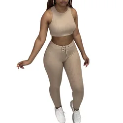 2021 Yoga Legging Active Wear Sets Conjuntos Ajustados Para Mujer Yoga Deportivos Two Piece Gym Fitness Set
