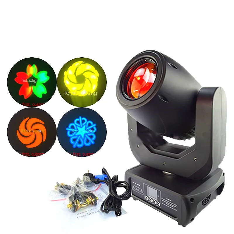 

4pcs free shipping 150W led spot moving head light DMX512 gobo beam moving head for disco club party stage decoration