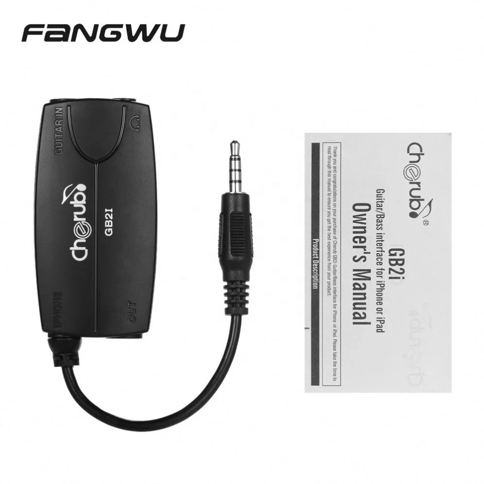 

Professional Multimedia Mobile Guitar Bass Interface For Ipad, Black