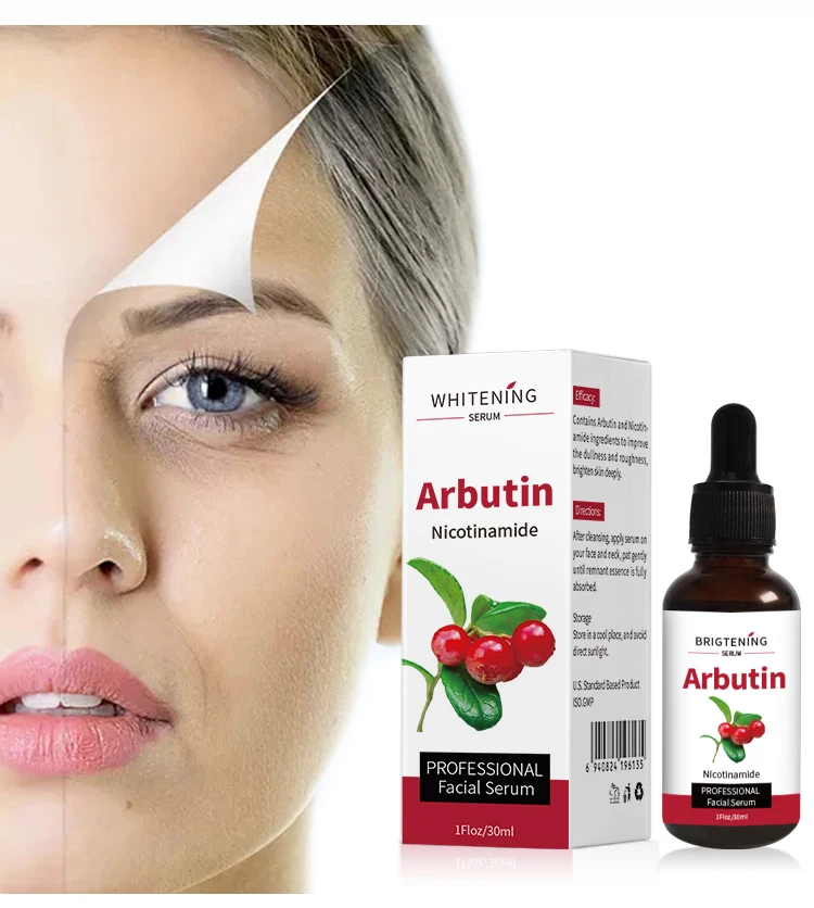 

Hot Sale Skincare Product Anti Aging Anti Wrinkle Whitening Face Serum Moisturizing Brightening Niacinamide Arbutin Serum