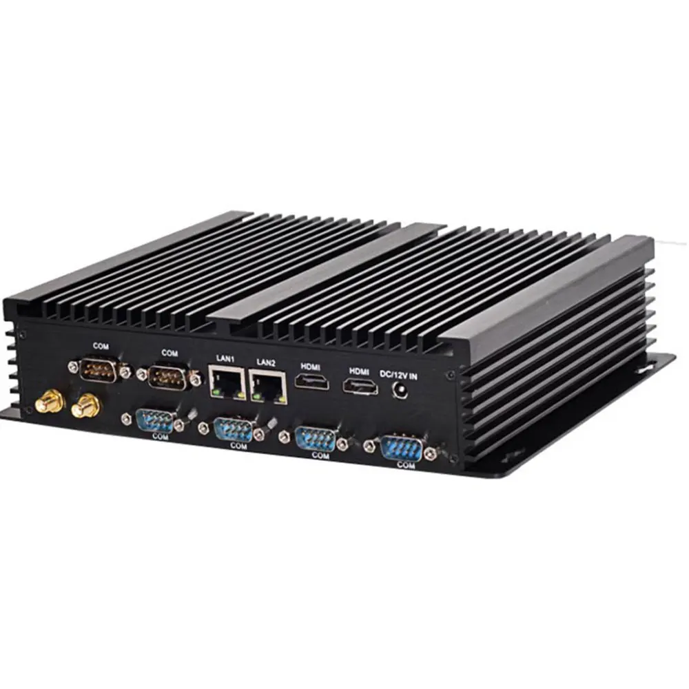 

Partaker Fanless design Mini PC Core I7 4510U with 6 RS232 Ports 2 HD Ports