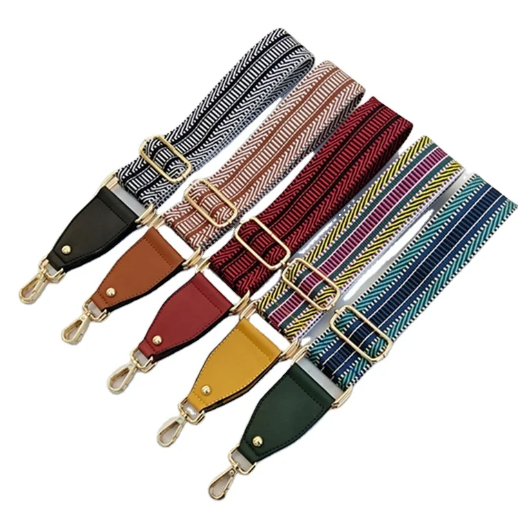 

Meetee B-J024 Shoulder Belt Slanting Side Back Widening Long Leather Woven Messenger Bag Strap