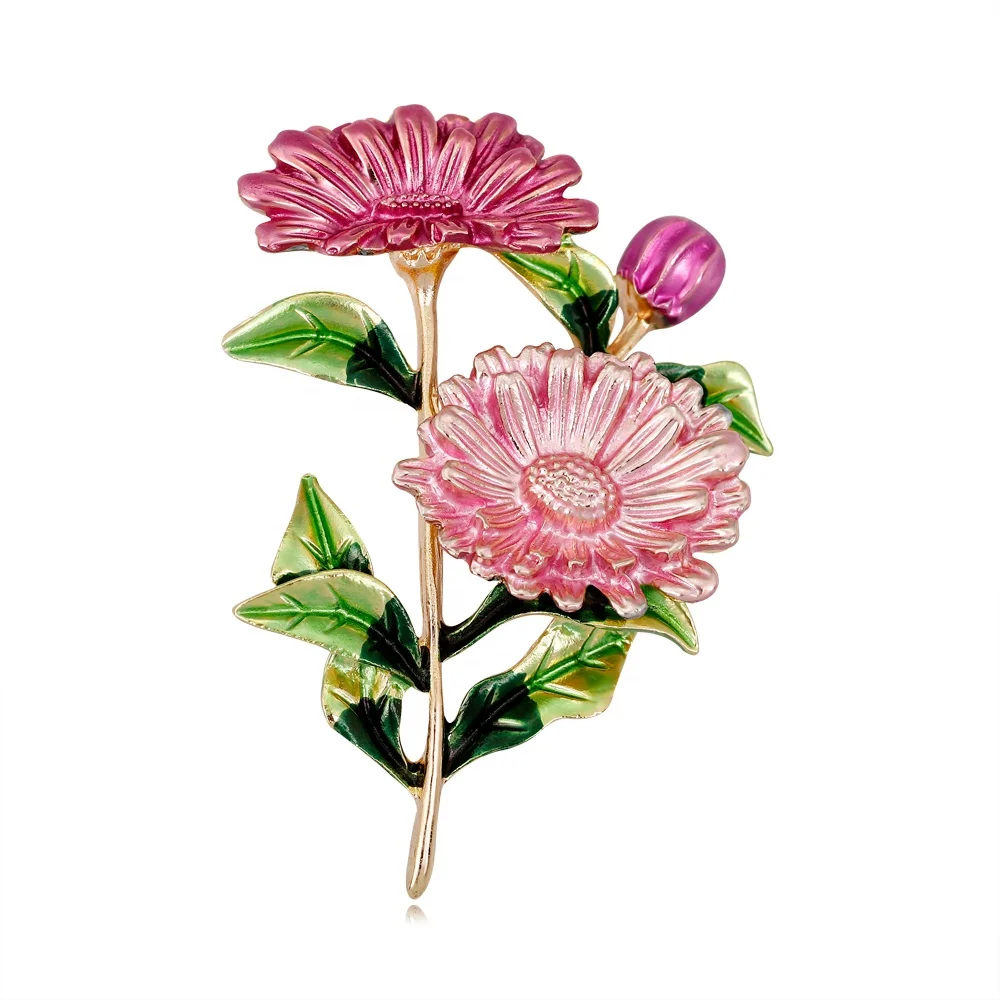

Fashion Popular Retro Beautiful Elegant Daisy Flower Brooch
