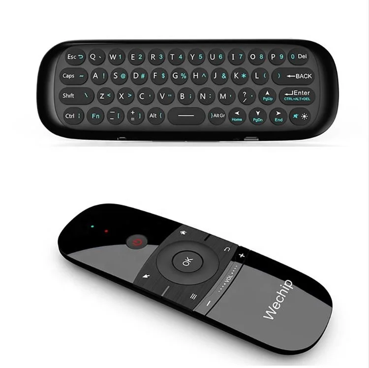 

New Original Wechip W1 remote control tv W12.4G Fly Air Mouse Chargeable Mini Remote Control For Android TV Box