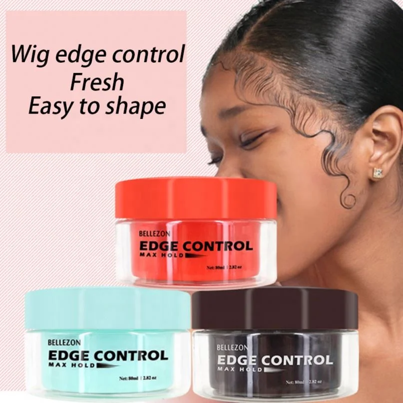 

Private Label Wholesale No Flaking Extea Strong Hold Natural Hair Pomade Edge Control, Red,black,blue