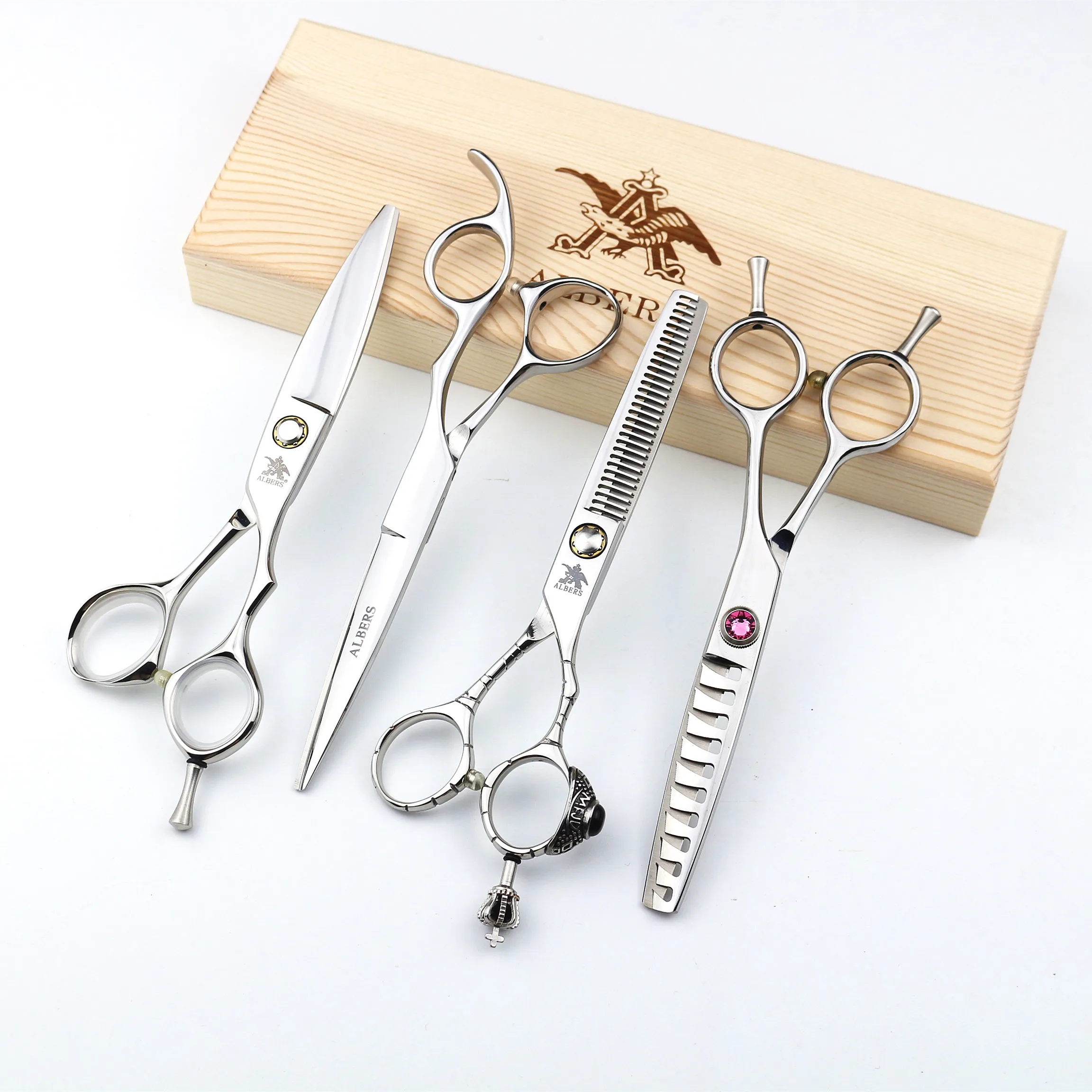 

Hair Scissors Salon Product Professional Barber scissors hairdressing scissor, Silver