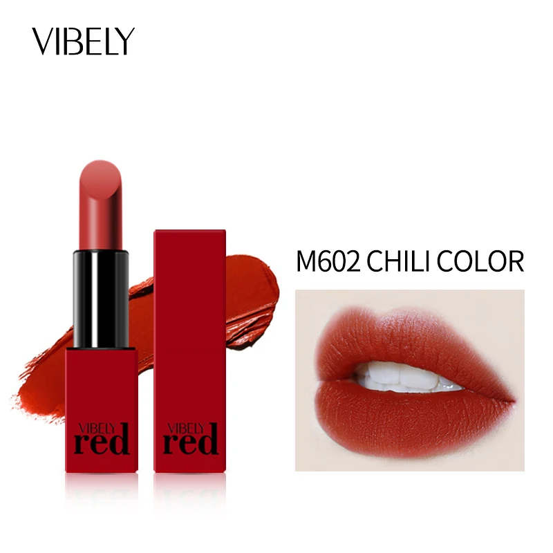 

High Pigment Makeup Waterproof Moisturizing 10 Colors Chinese Style Red Velvet Matte Lipstick