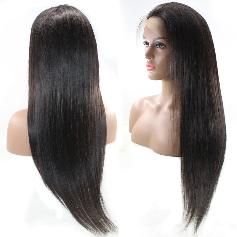 

Wholesale Straight Full Lace wigs virgin Brazilian 100% human hair wig