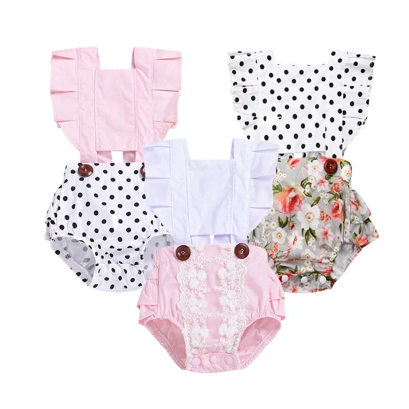 

Hot Sale Summer Romper Baby Girl 1 Piece Little Baby Girl Rompers Kid Clothing Set Spring Autumn Summer Polyester / Cotton 2 Pcs