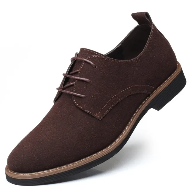 

UP-2222r Spring Men Casual Business Shoes British Suede Leather Shoes