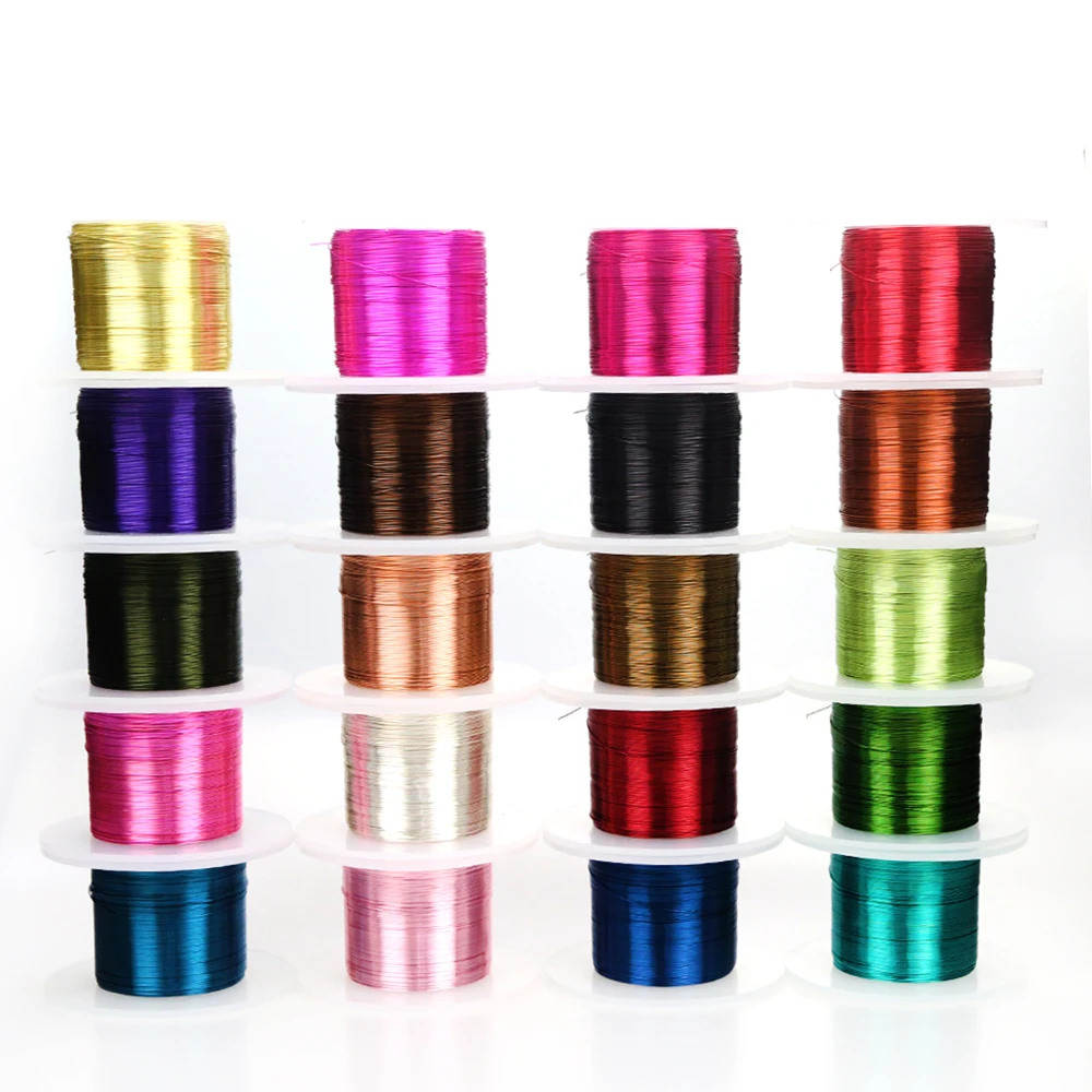 

XuQian 28 Gauge Coloured Craft Copper Wire For Making Jewelry, Colors customized