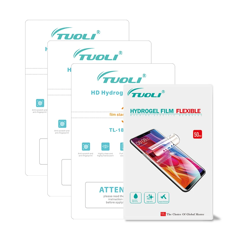 

TuoLi TL-1812H HD Full Screen Coverage High Definition Anti Scratch HD Hydrogel TPU Film Mobile Phone Screen Protector Film, Transparant