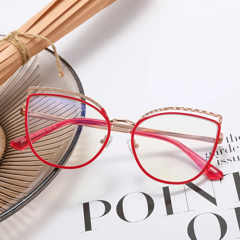 

95398 Metal Eyeglasses Optical Frames Computer Glasses Fashion Metal Women Trending