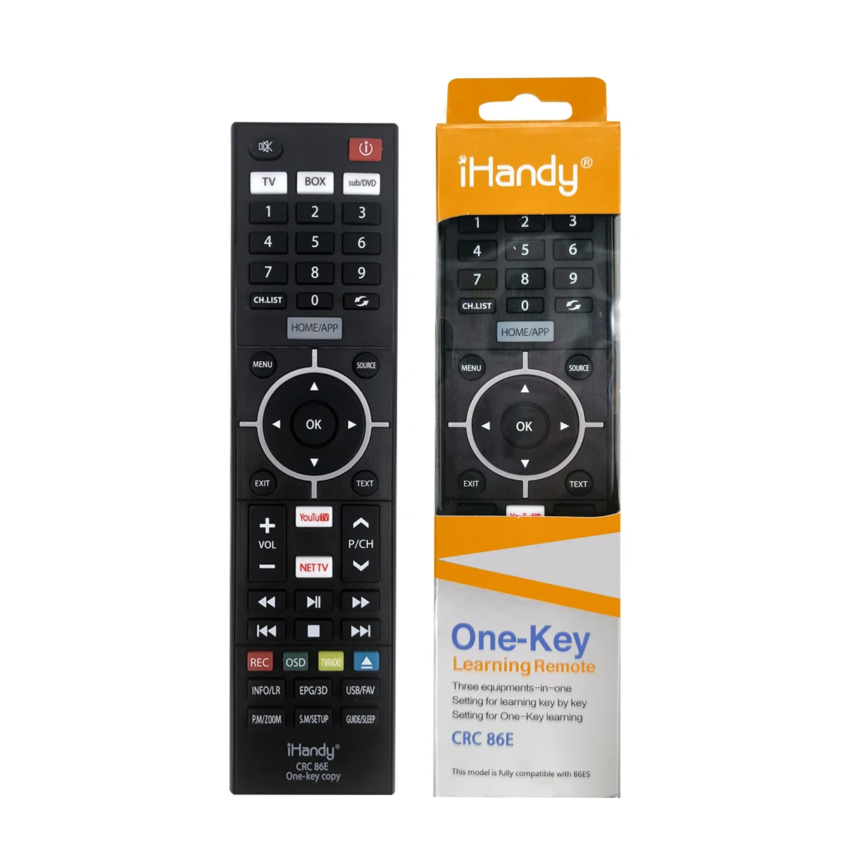 

SYSTO iHandy CRC86E UNIVERSAL IR REMOTE CONTROLLER LEARNING REMOTE