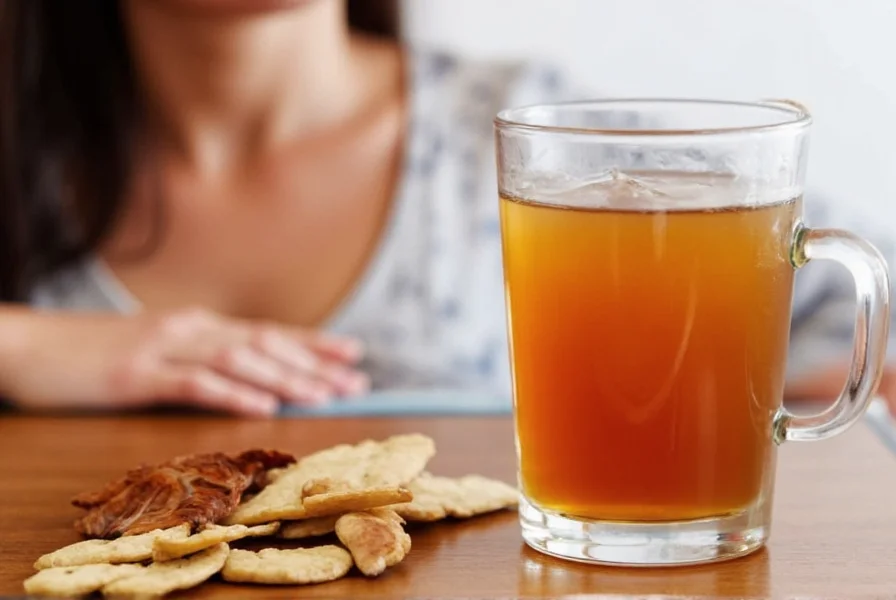 Variety of natural sore throat remedies including ginger, honey, and lemon