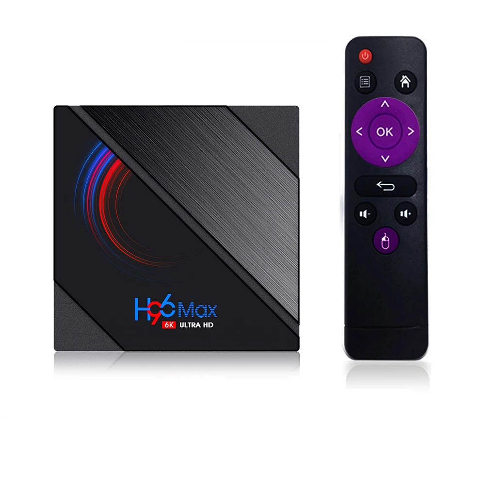 

H96MAX H616 Android 10.0 Smart TV Box H96 MAX Allwinner H616 2.4G/5G Wifi BT 4.0 6K Media Player Set Top Box VS T95 X96