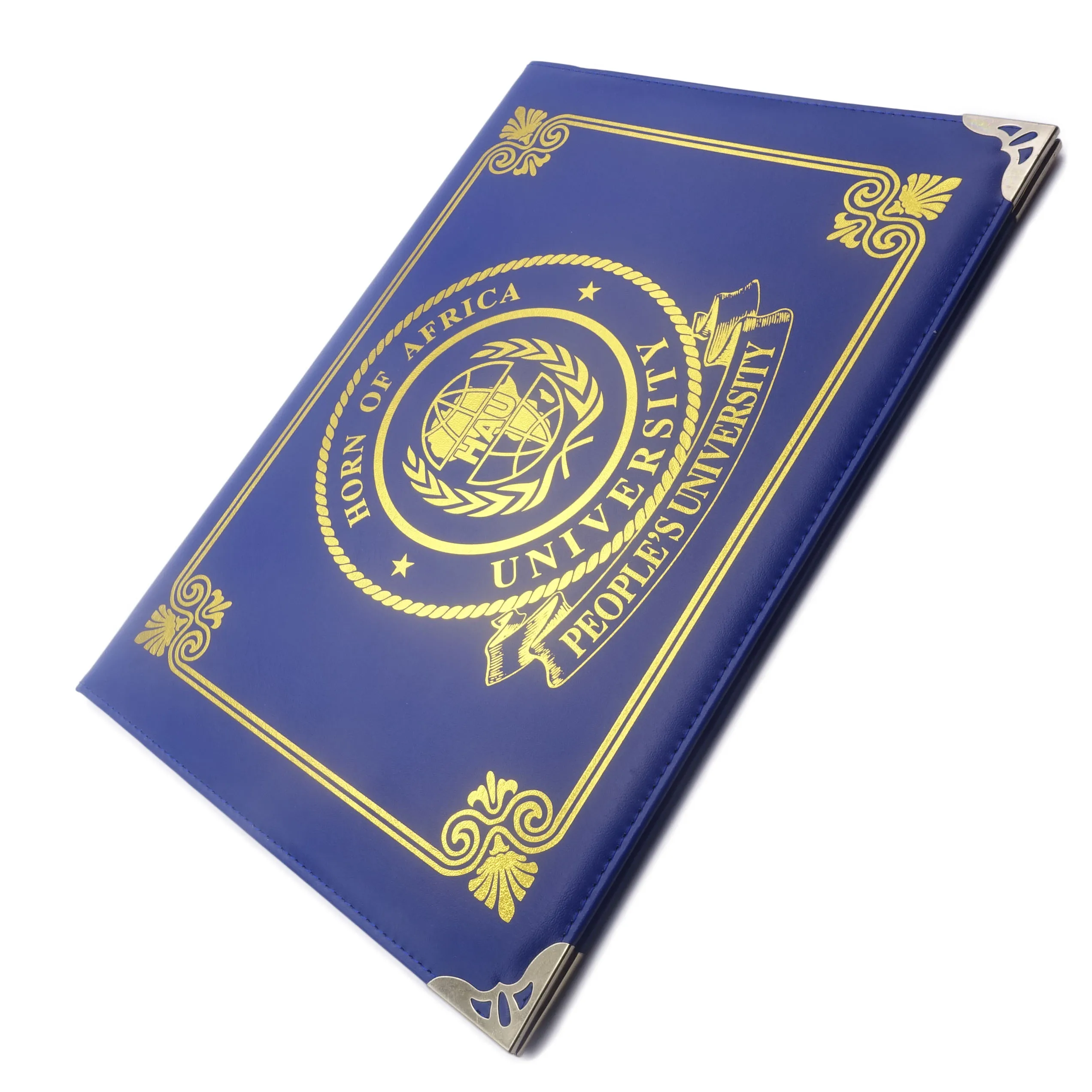 

Wholesale Custom A4 Leather Graduation Diploma Holder Degree Certificate Cover