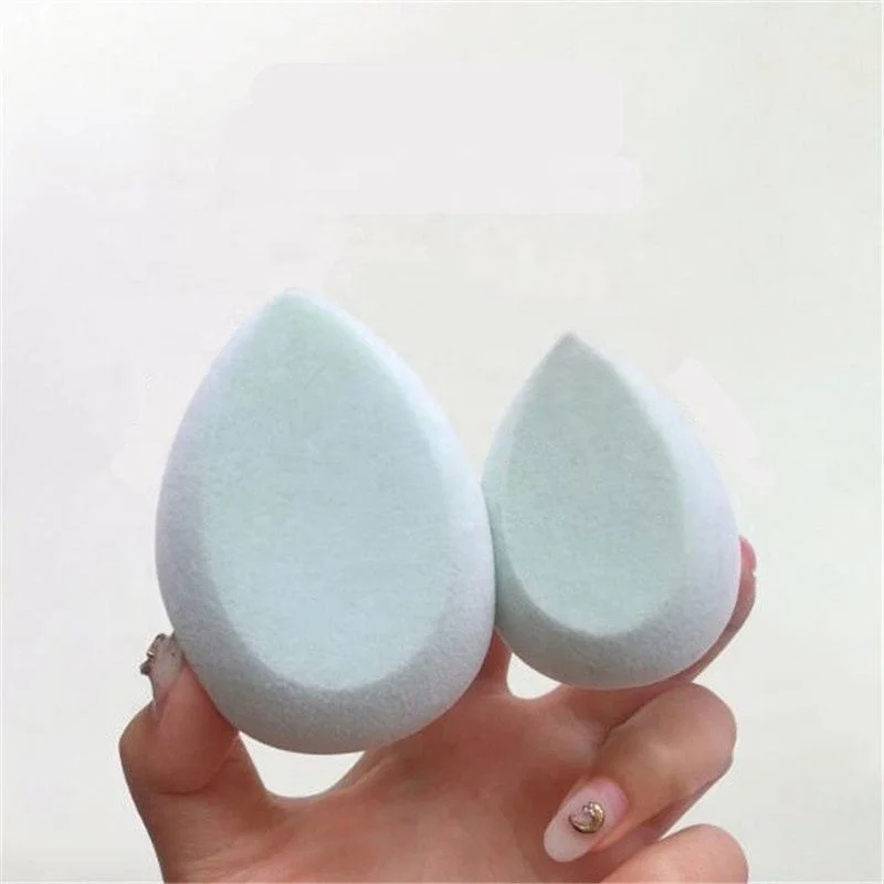 

2021 New Cosmetic Facial Face Puff Beauty Makeup Velvet Egg Blenders in Stock, Purple/green/yellow/pink