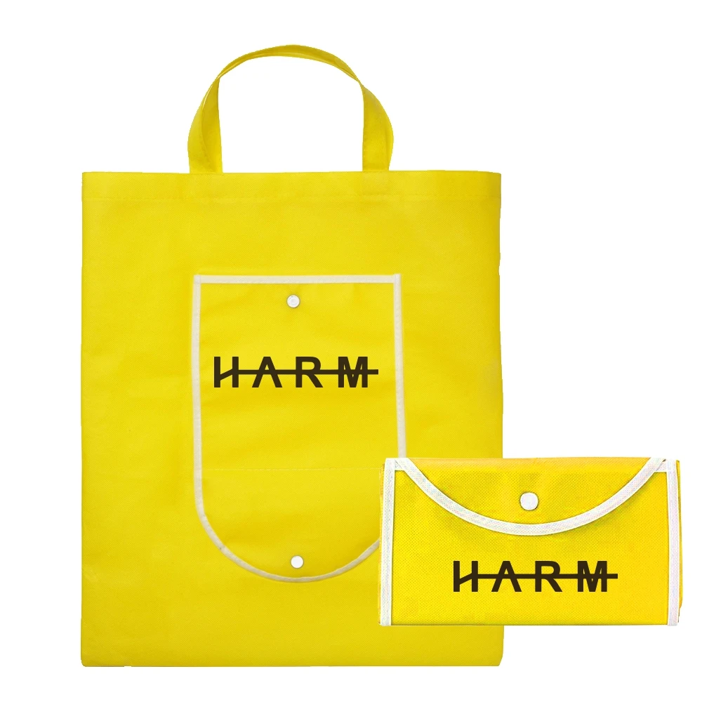 

custom shopping large durable non woven foldable bag with button, Black,red ,deep blue,green,yellow and more