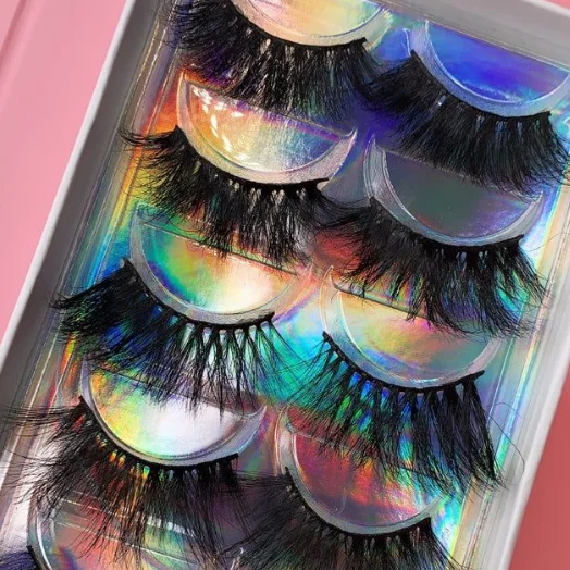 

Lash supplies fluffy false eyelashes eyeliner gel waterproof disposable lash brush mink eyelash 22mm 3d false eyelashes, Black