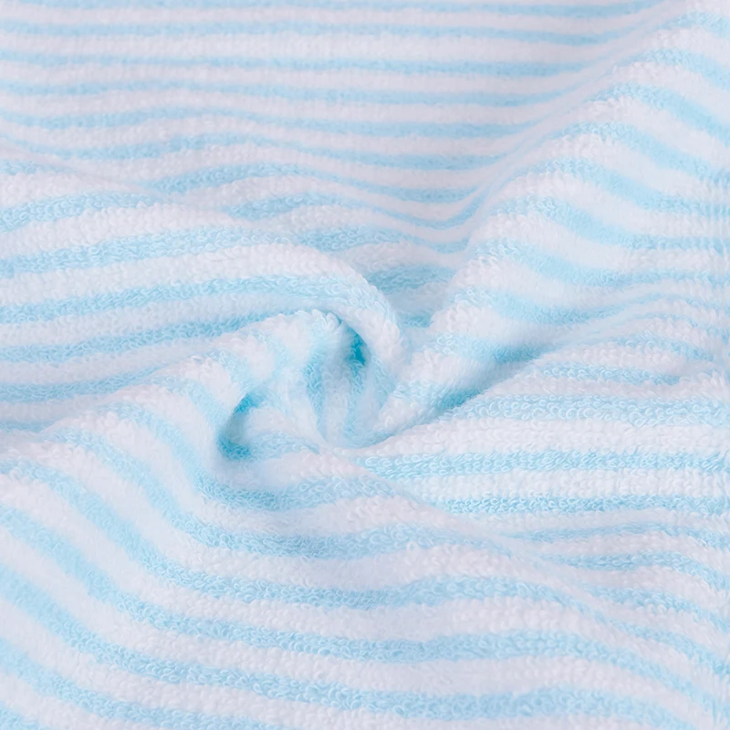 
China wholesale 100% cotton cheap towel 3pcs as 1set pink stripe soft towel wholesale towels cheap household goods 