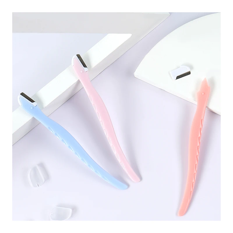 

Cortacejas High Quality Women Face Eyebrow Hair Shaper Razor Knife Facial Eyebrow Shaving Trimmer, Pink+blue+orange