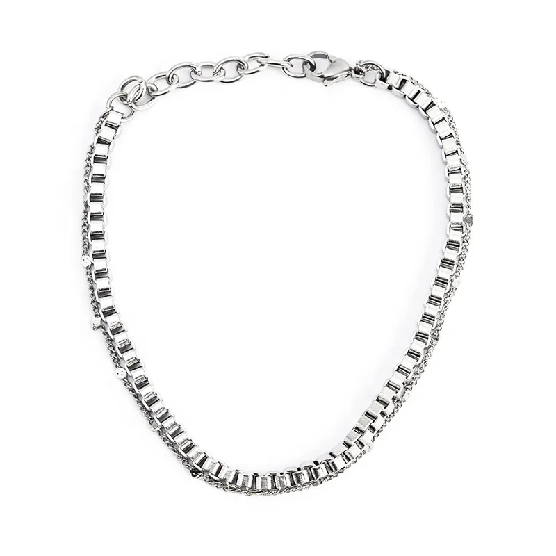 

Statement Bracelets For Men Women Stainless Steel Jewelry Box Chain Chinese Factory Bulks