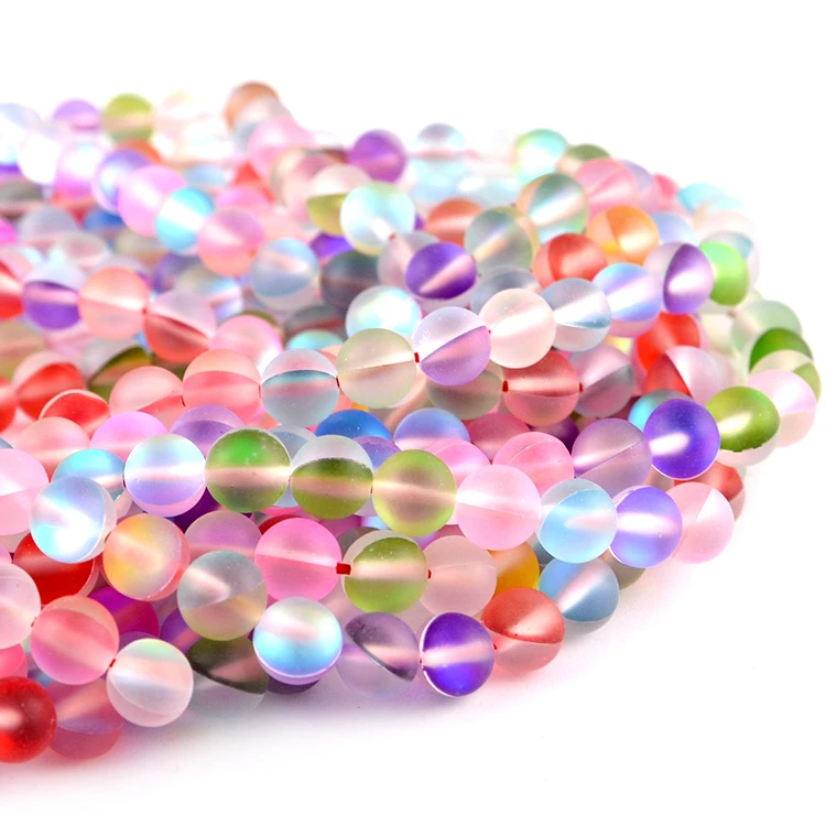 

new design DIY jewelry beads colorful Round beads and high Grade Glitter beads