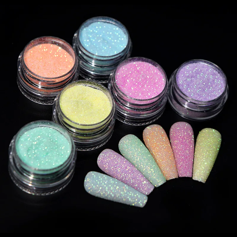 

Nail Art Products 2022 Winter Glitter Sweater Powdered Acrylic Dip Powder Shiny Mixed Glass Diamond Glitter Nail, 5 colors