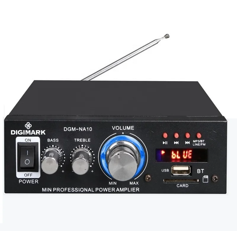 

100w product display with USB/SD/FM Radio Home audio for mic karaoke amplifier NA-10, Black