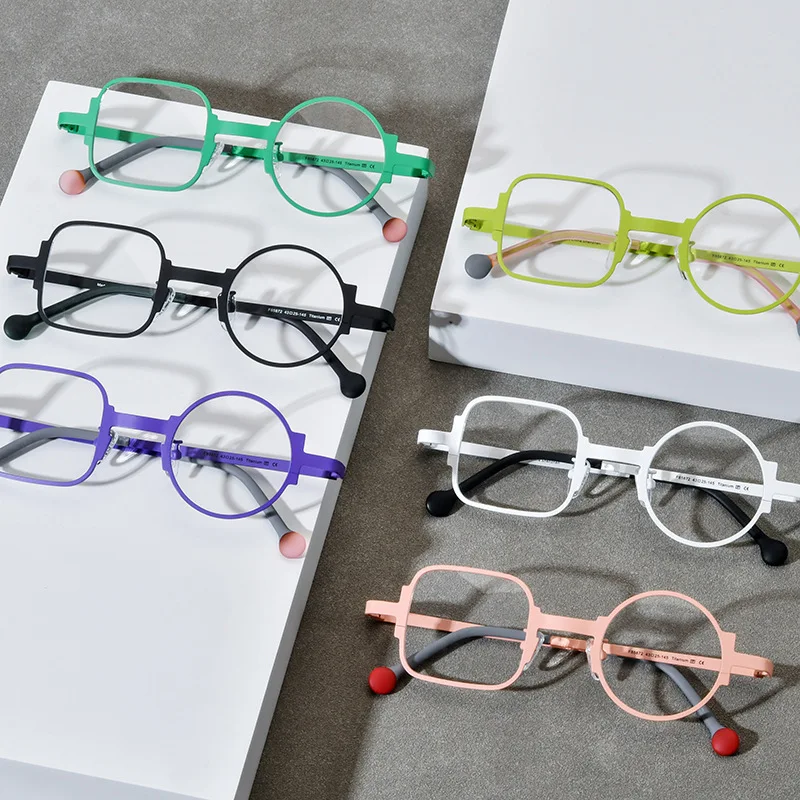 Pure Titanium Glasses Frame 2025 Prescription Eye Glasses for Men Square Eyeglasses Myopia Optical Eyewear