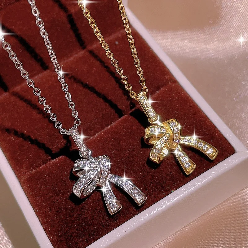 

Cute Butterfly Gold Pendant Necklace for Women Real Gold Necklace Statement Necklace Jewelry Gifts Wholesale, Picture shows