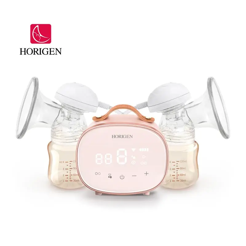 

Breast Pump Pumps Breast Pump Horigen Double Electric Breast Pump Portable Natural 3D Breastfeeding Pumps OEM Breastpump Factory, Customized