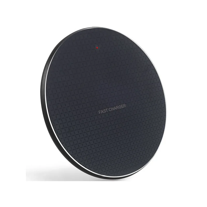 

Active low-cost mobile phone 10W QI wireless charger, Black,silvery,blue,red,pink