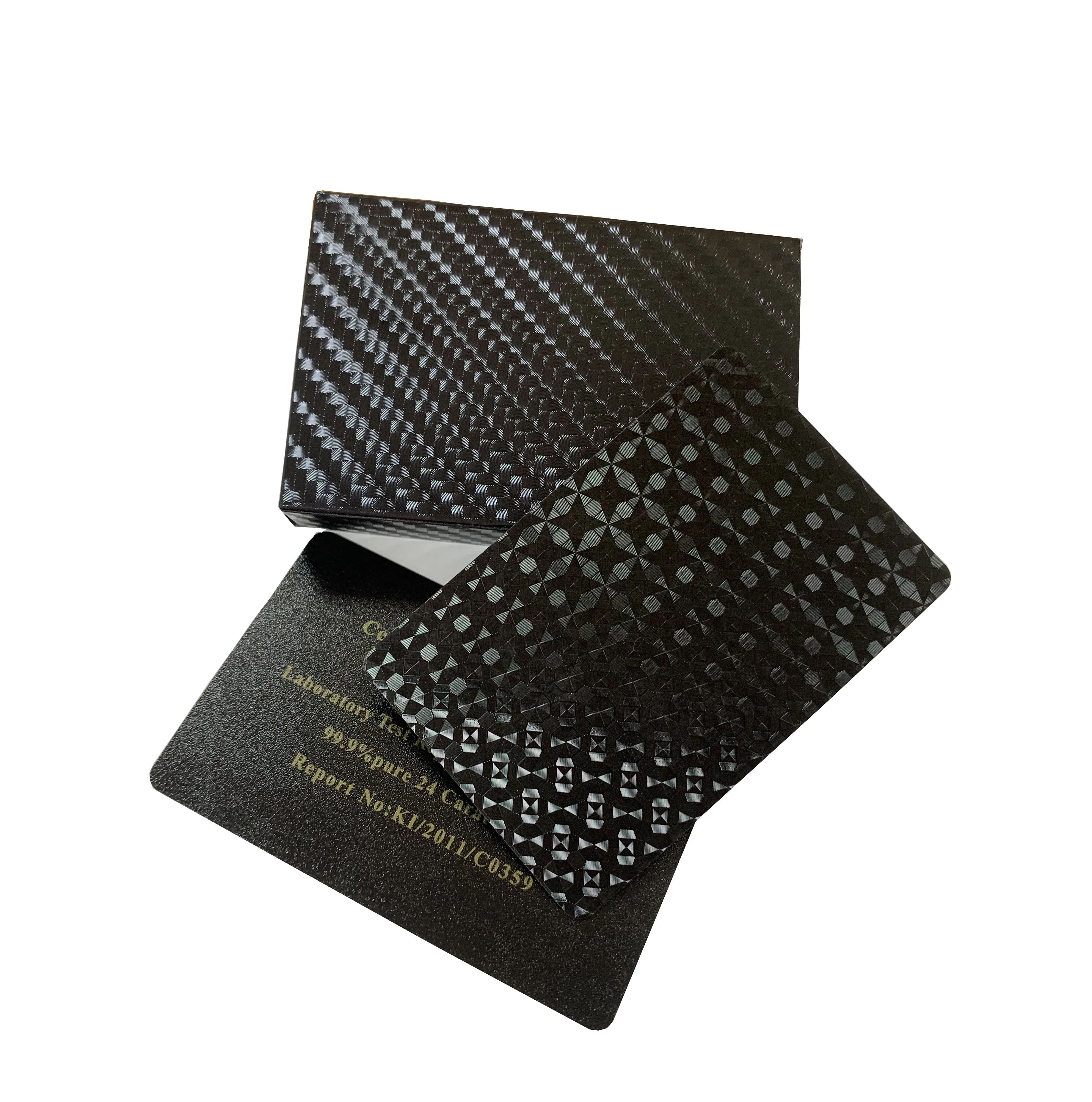

New high quality black custom printing black foil playing poker cards
