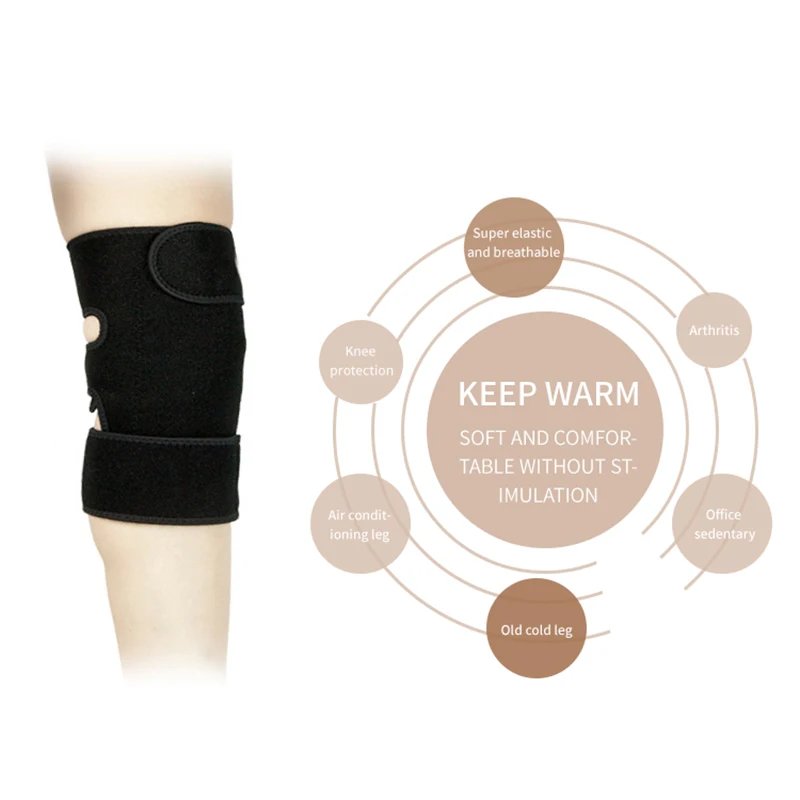 

Self-heating kneepad Warm kneepad outdoors kneepad in cold places, Black