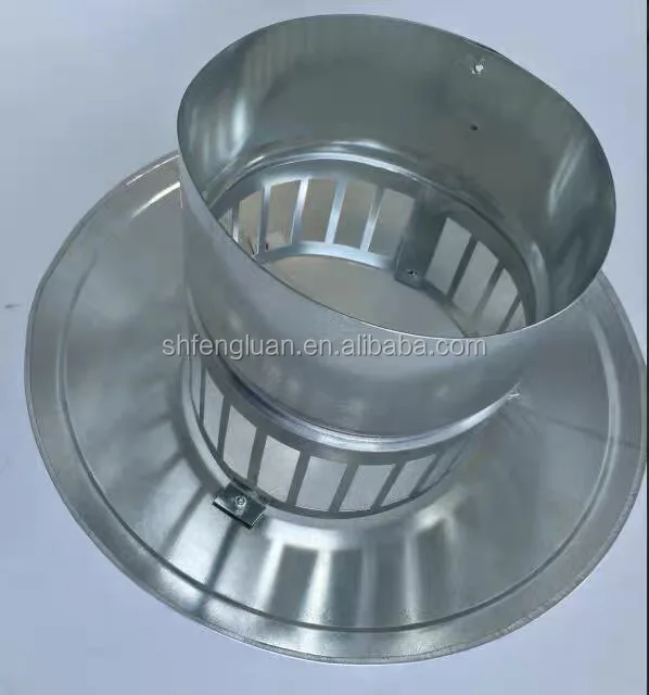 Hvac System Spiral Duct Roof Umbrella Cowl Galvanized Steel Duct