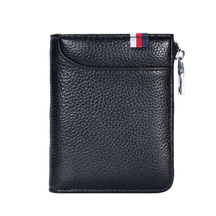 

Newest Billetera Para Hombre Rifd Cowhide Bifold Wallet Short Mens Leather Wallet