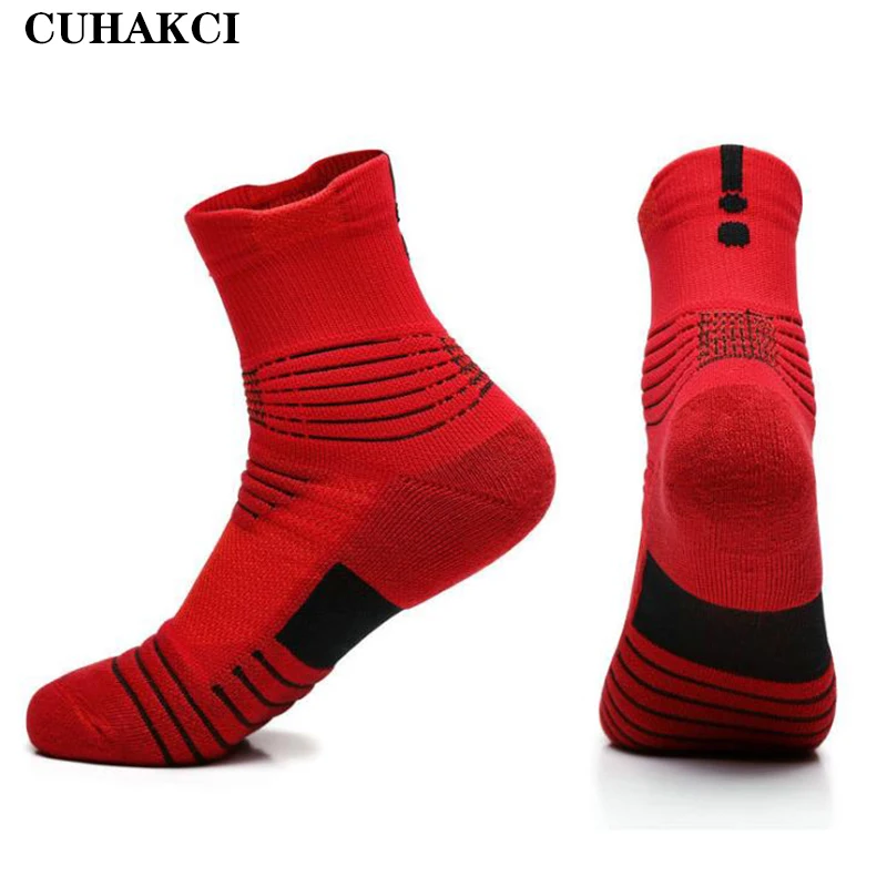 

CUHAKCI Men's Socks Casual Breathable Towel Bottom Socks Antiba cterial Quick Drying Sports Socks Cycling Running Basketball, 10 colors