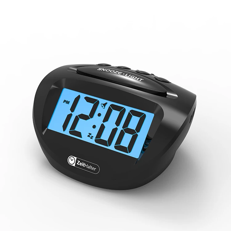 

High-quality manufacturers sell classic plastic countertop LCD alarm clocks, Customized color