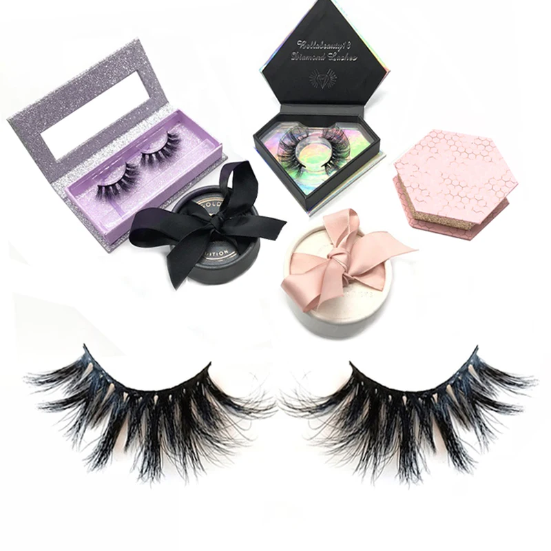 Eyelashes 3D Mink Lashes, 25mm 5D 3D Mink Eyelashes Private Label, Private Label Faux Mink Eyelashes