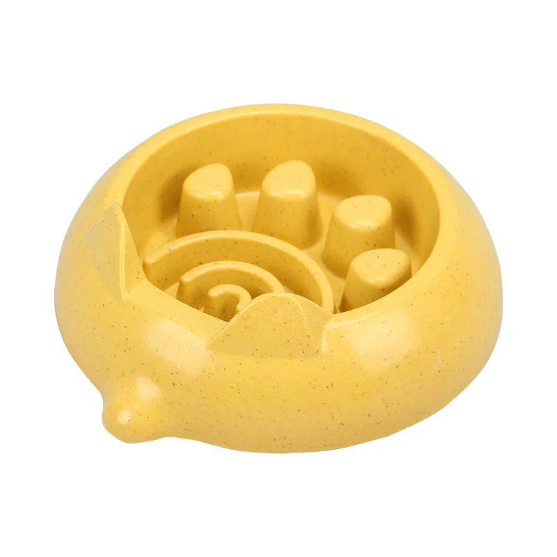 

Wholesale Luxury Dog Bowl Custom Logo Bamboo Fiber Slow Feeder Dog Bowl Non Spill Skid Resistant Pet Bowl, Colorful