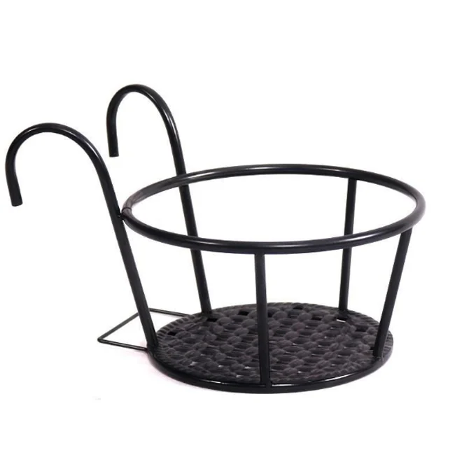 

Different size Metal wire hanging flower pot rack hang on fence