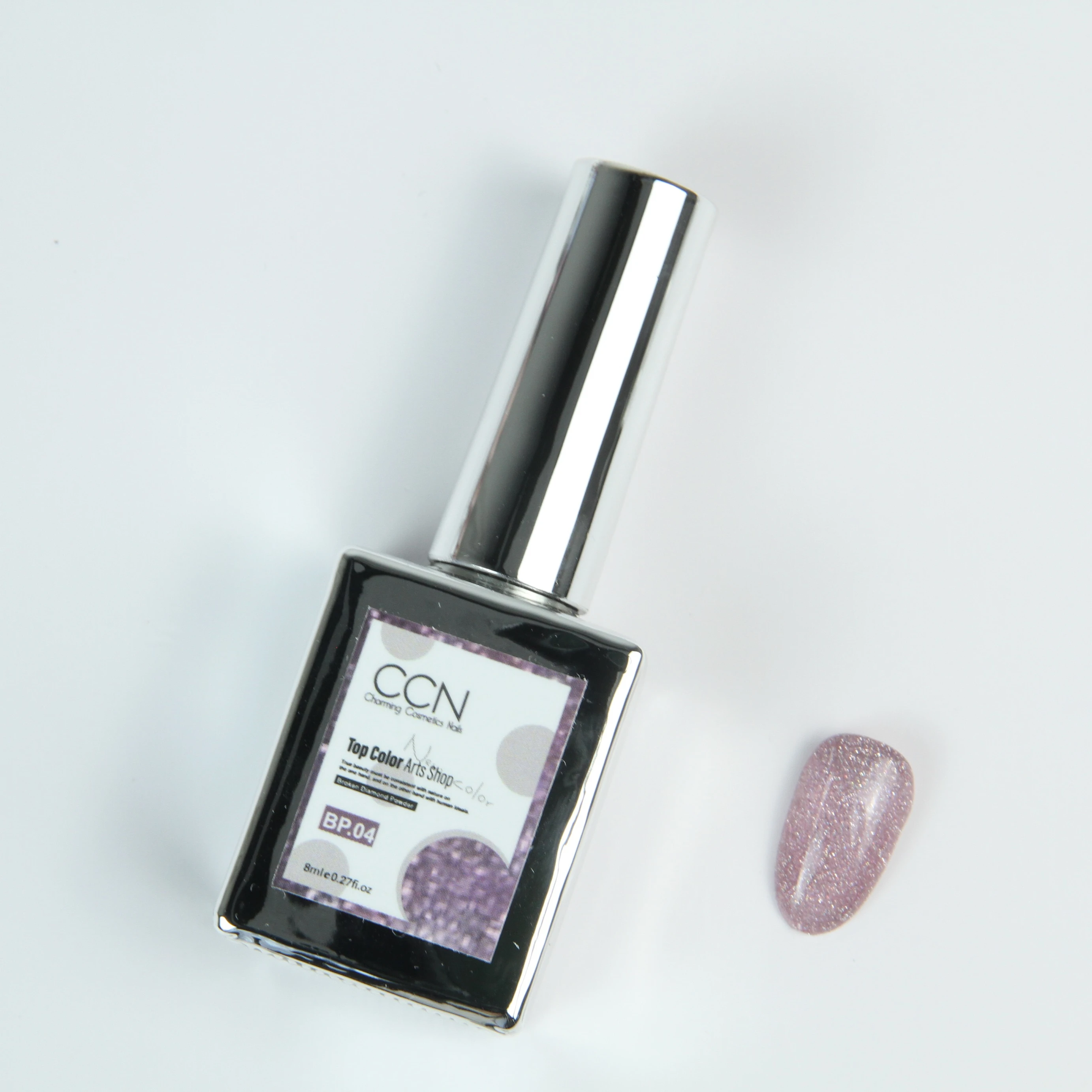

BP READY TO SHIIP Silver Glitter factory brilliant diamond high quality UV gel nail polish set, Customised